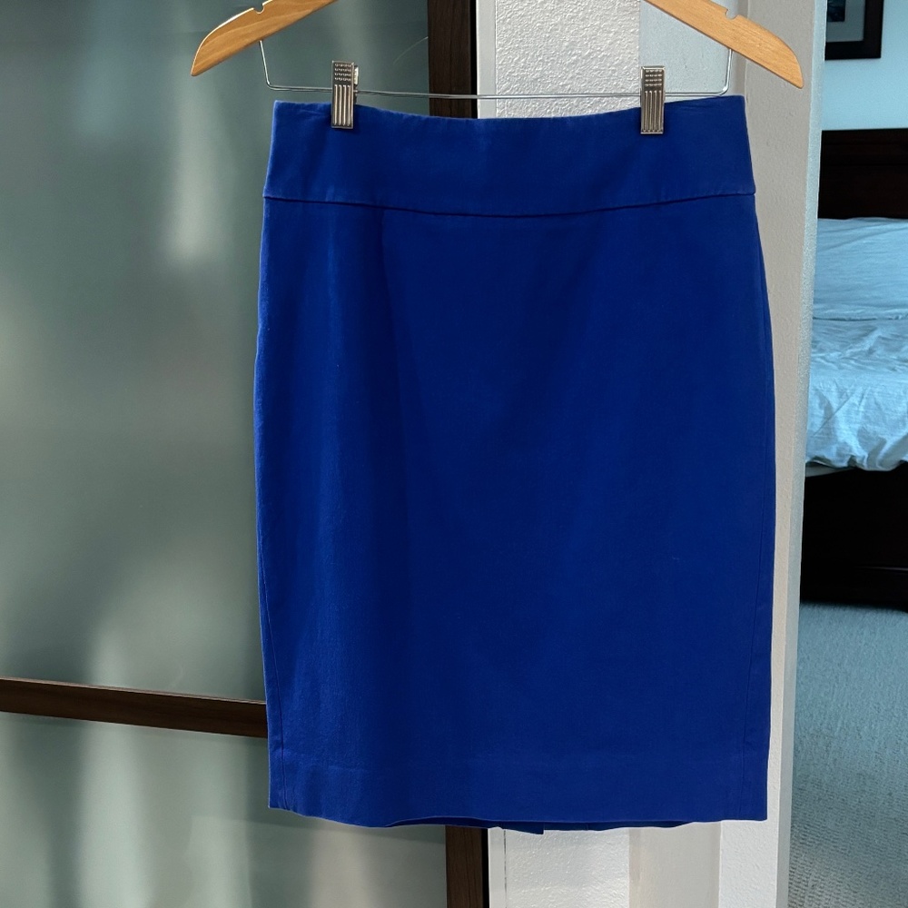 J. Crew Pencil Skirt - Royal Blue Size 4